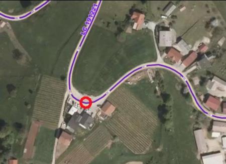 Popolna zapori ceste LC 191221 Kostanjevica-Črneča vas-Prušna vas (v naselju Oštrc)